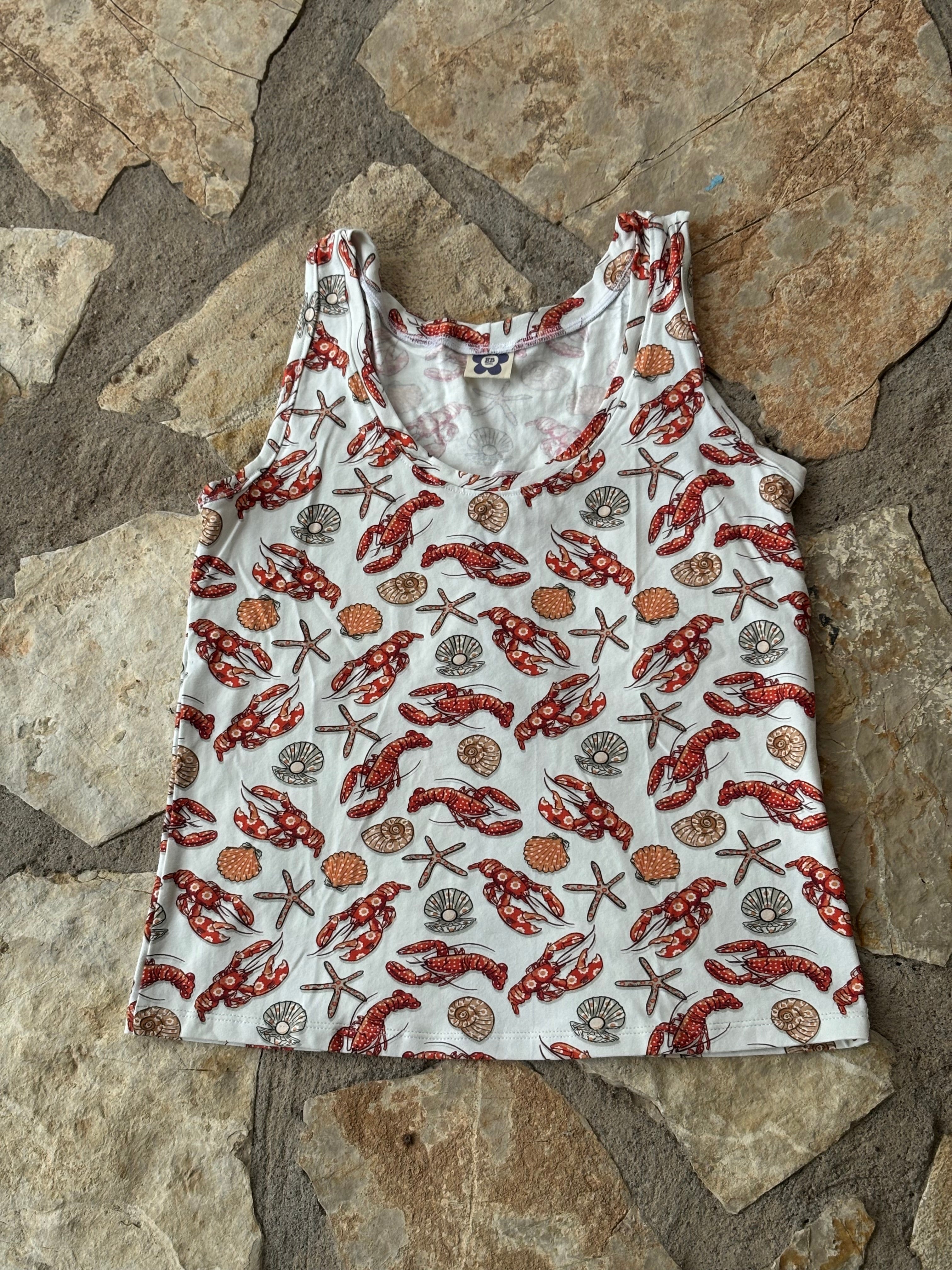 Lobster Print Vest Top