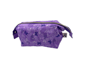 Lavender Purple Butterfly Wash Bag with Metal Frame
