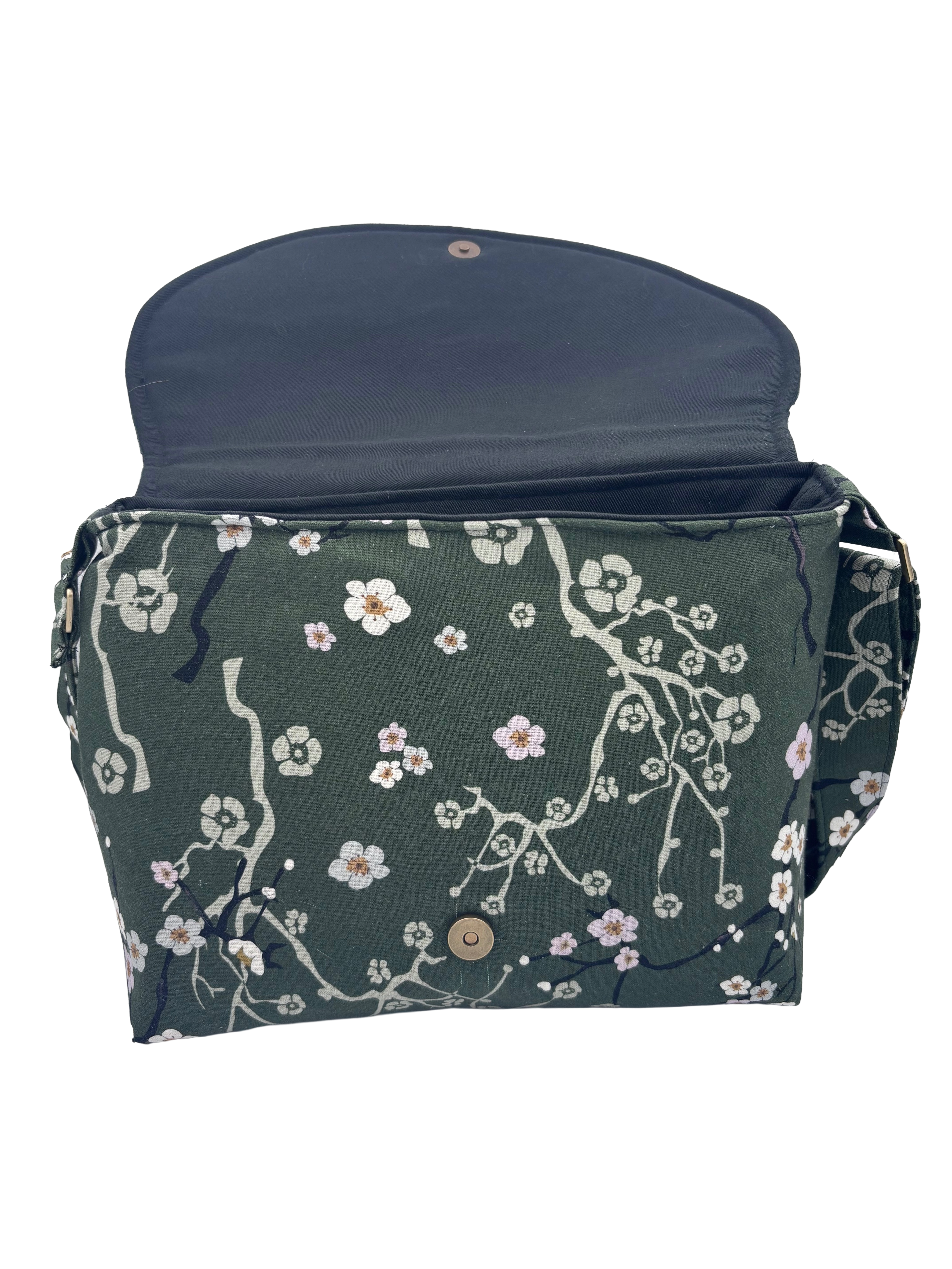 Cherry Blossom Linen Crossbody Bag – Eastern Escape Collection