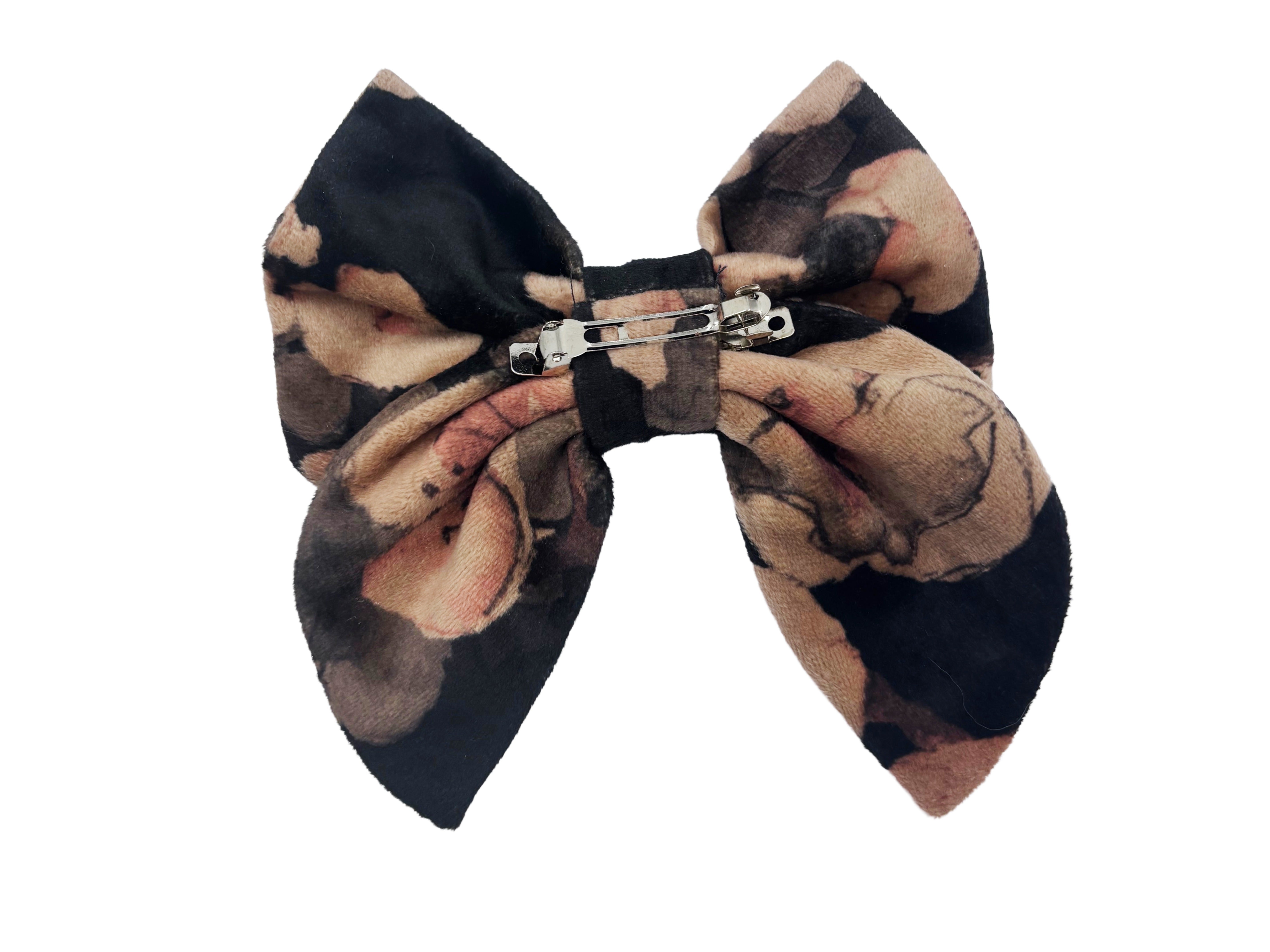 Cherry Blossom Velvet Hair Bow