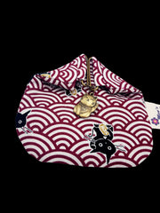 Japanese Lucky cat maneki neko coin purse red
