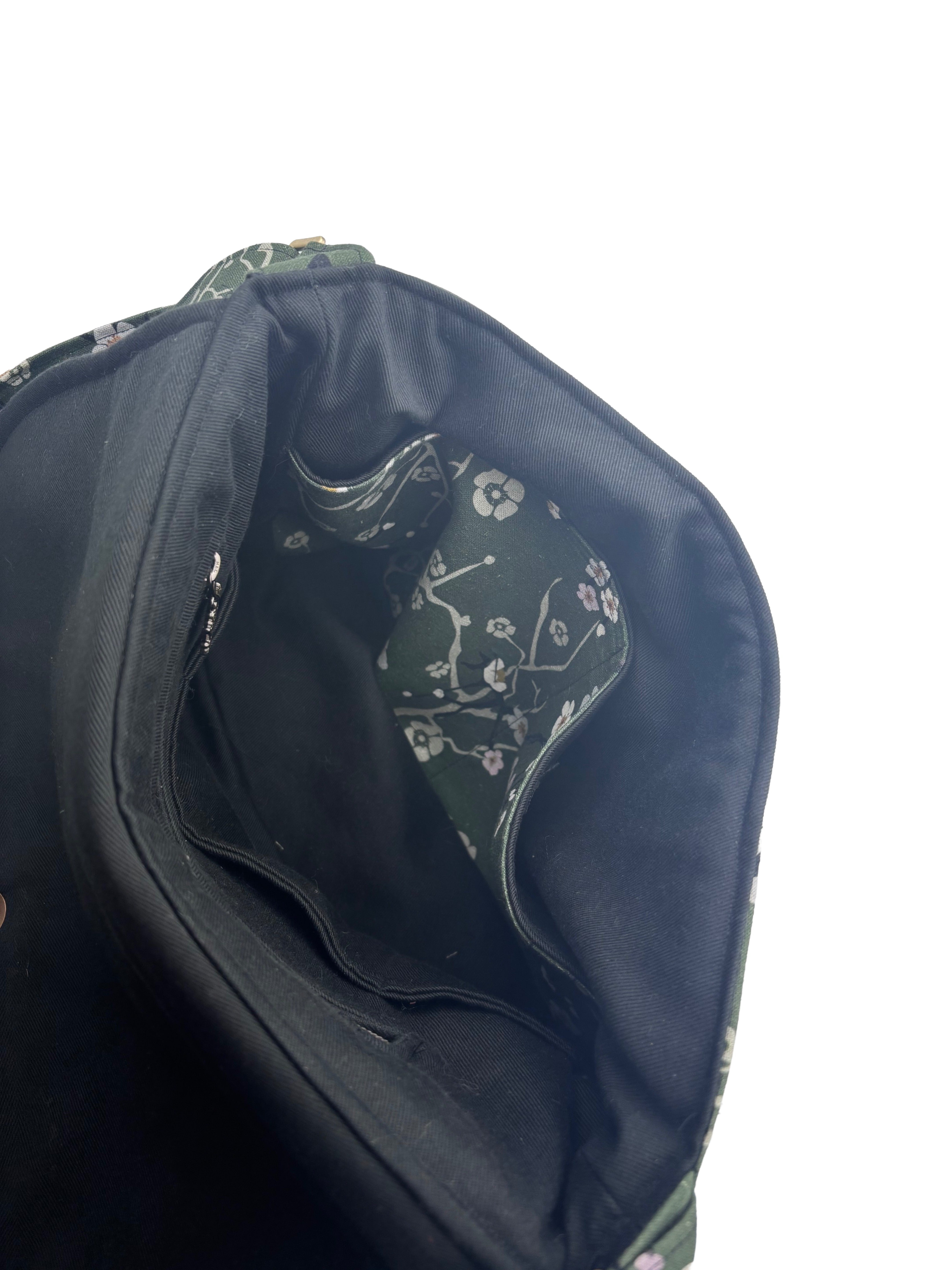 Cherry Blossom Linen Crossbody Bag – Eastern Escape Collection