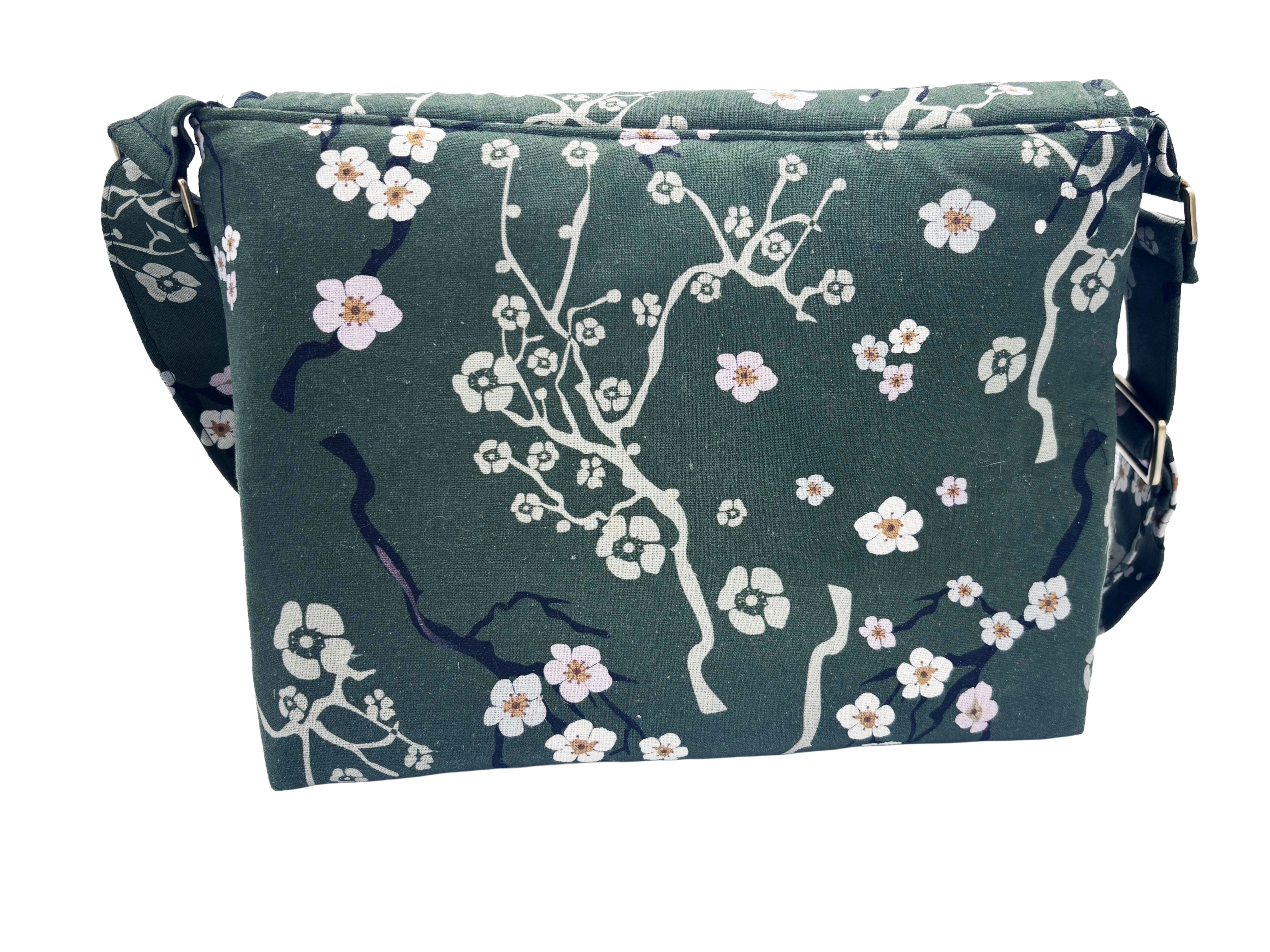 Cherry Blossom Linen Crossbody Bag – Eastern Escape Collection