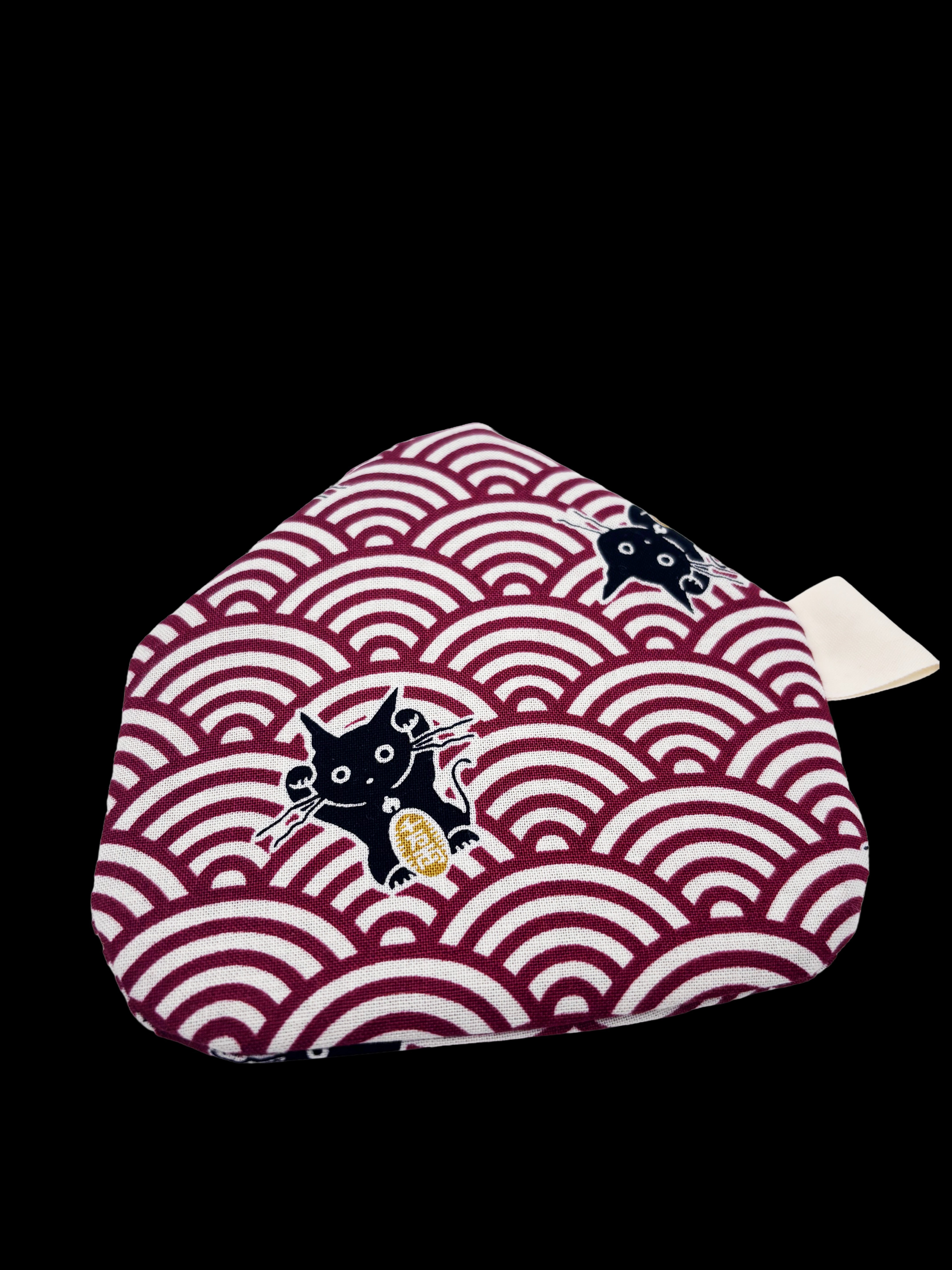 Japanese Lucky cat maneki neko coin purse red