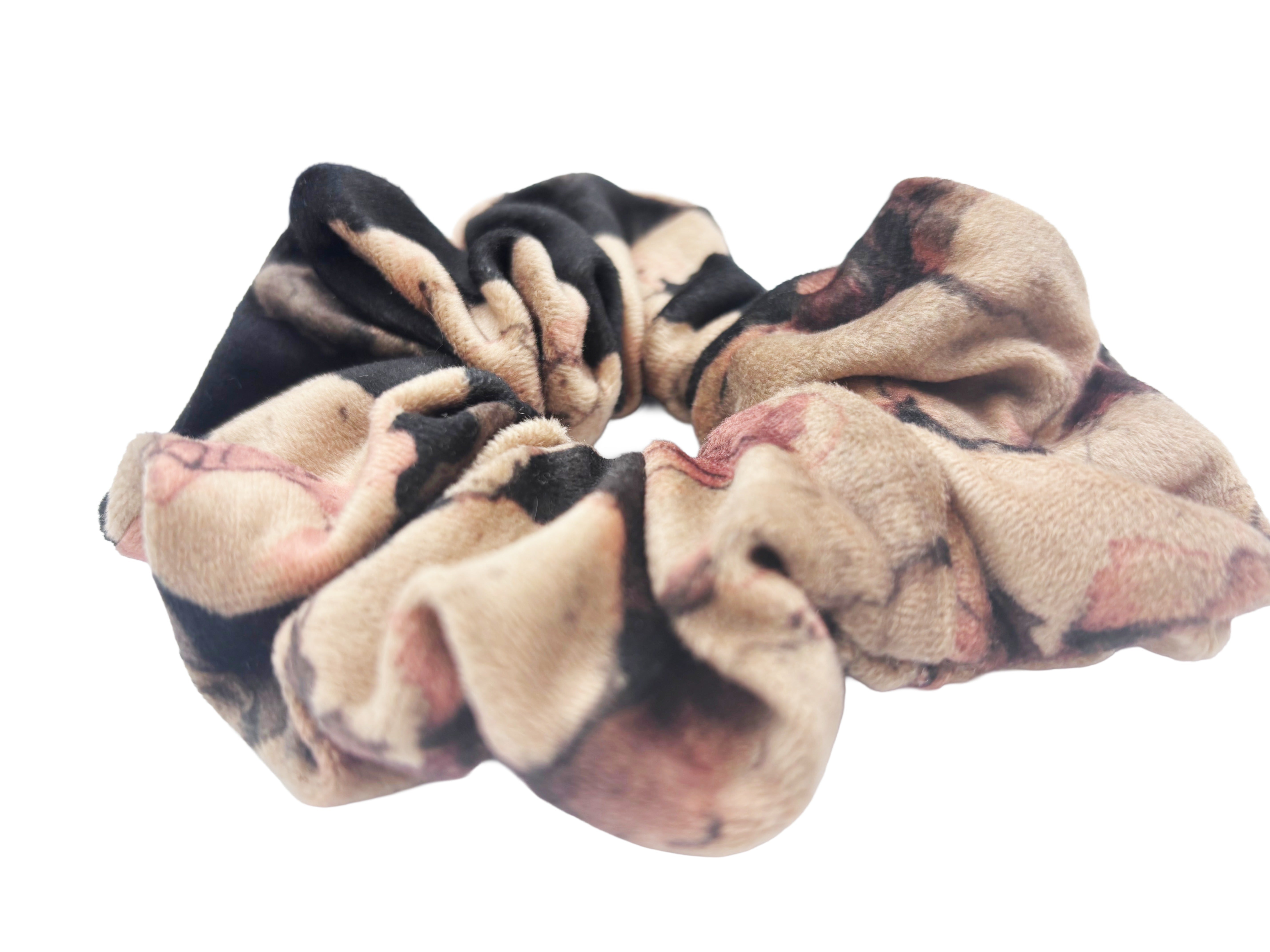 Cherry Blossom Velvet Scrunchie