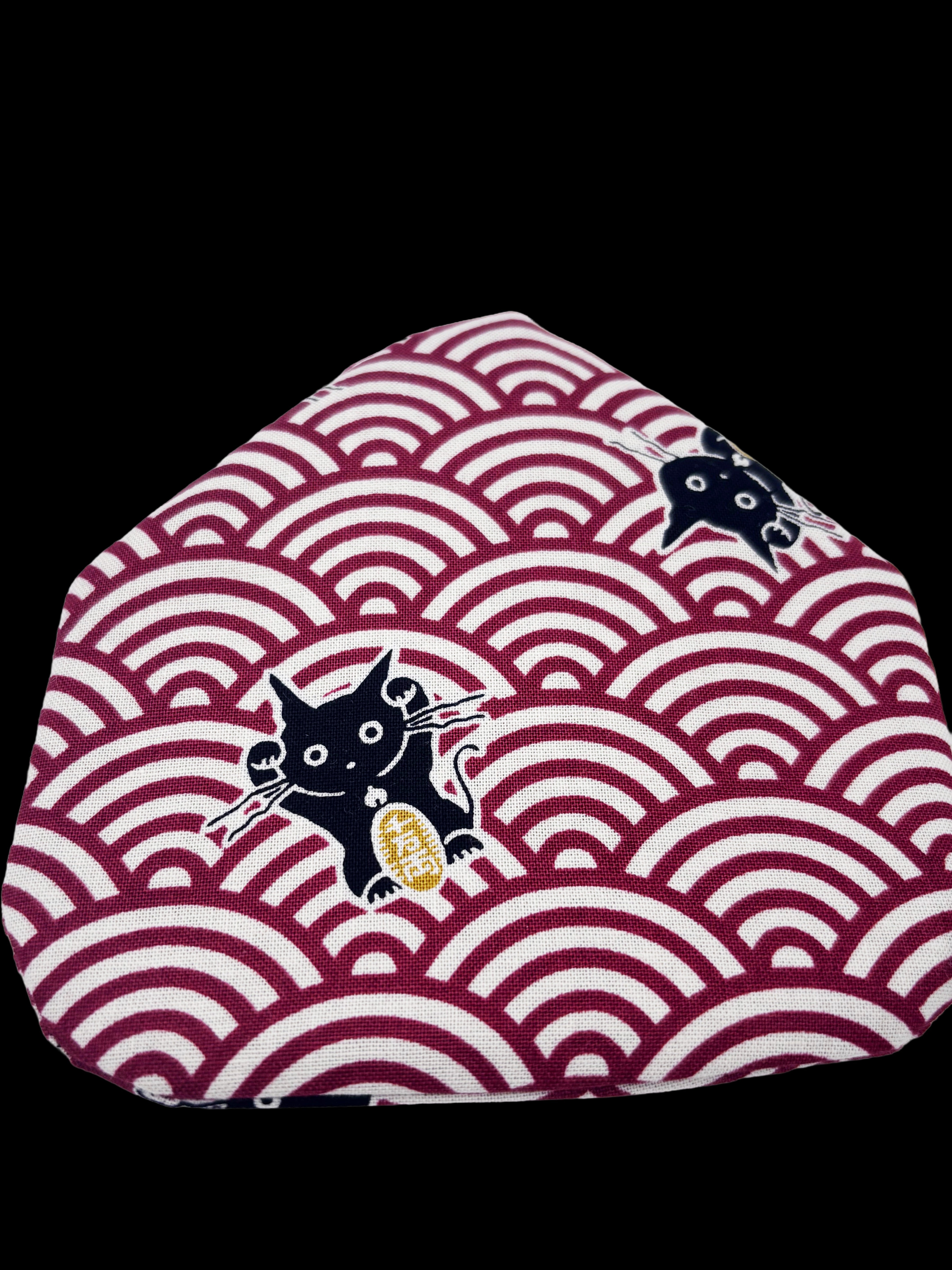 Japanese Lucky cat maneki neko coin purse red