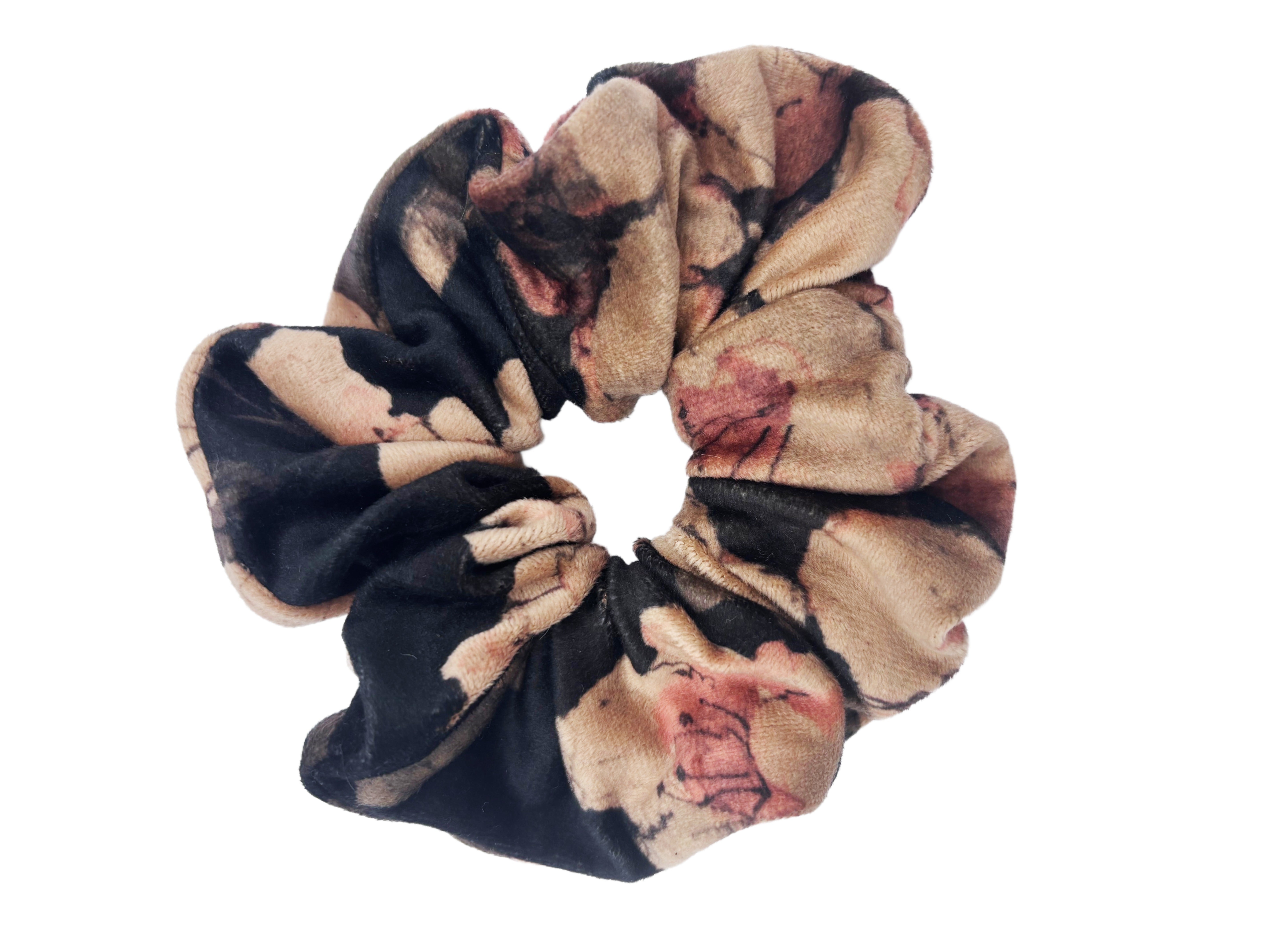 Cherry Blossom Velvet Scrunchie