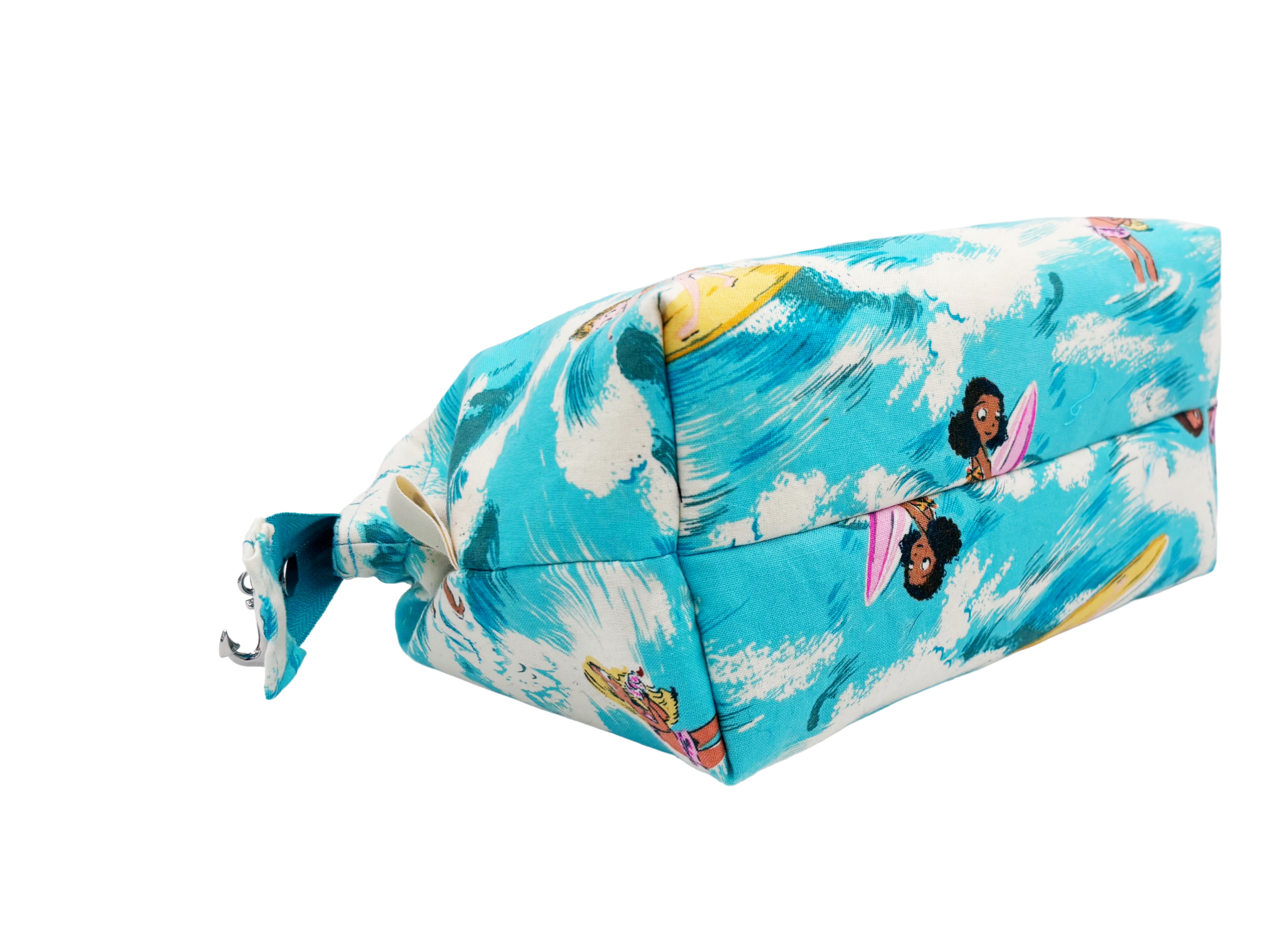 Surf Girl Framed Wash Bag – Coastal Travel Toiletry & Makeup Bag