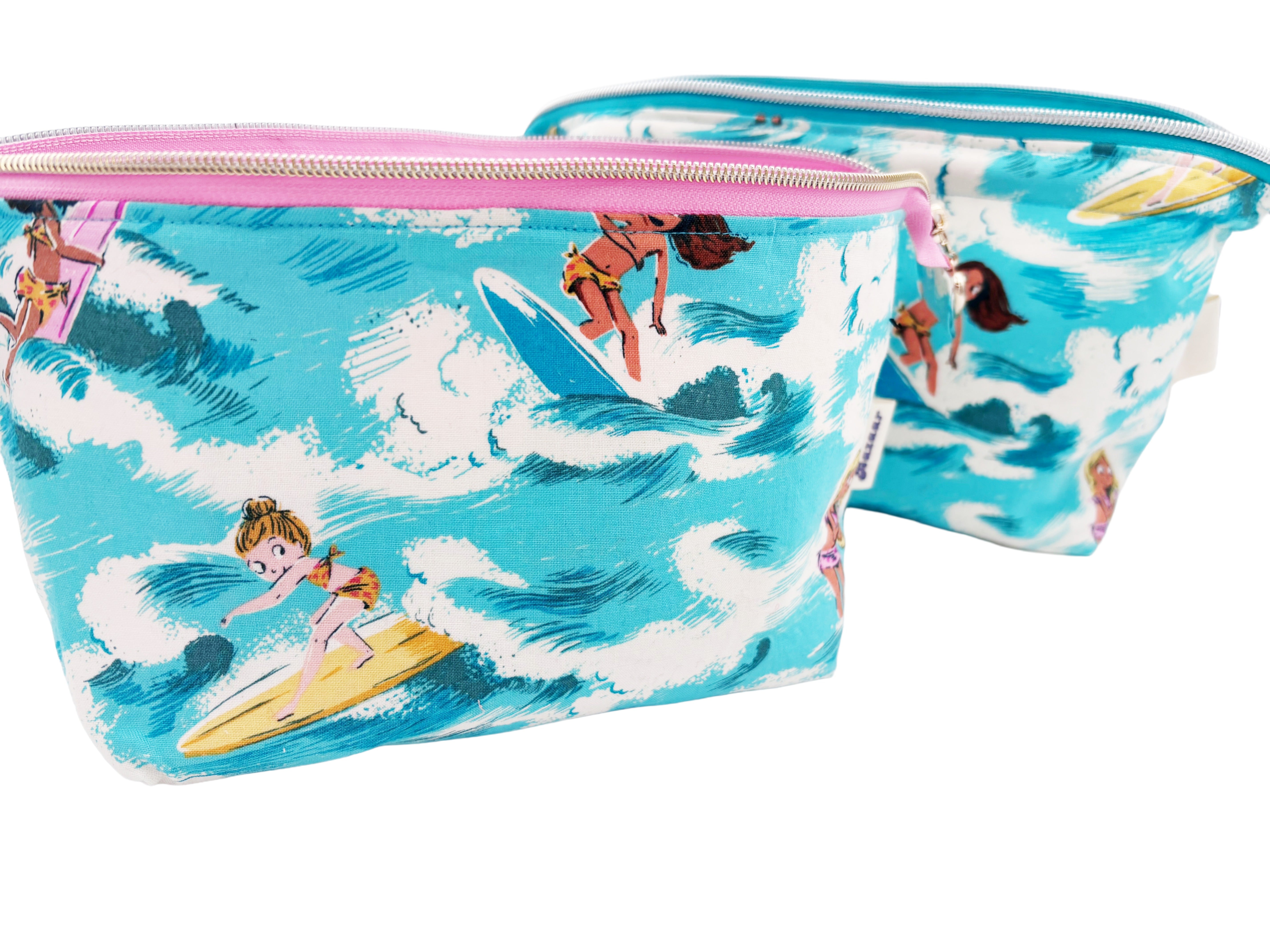 Cornish Surf Girl Wash Bag – Coastal Travel Makeup Pouch