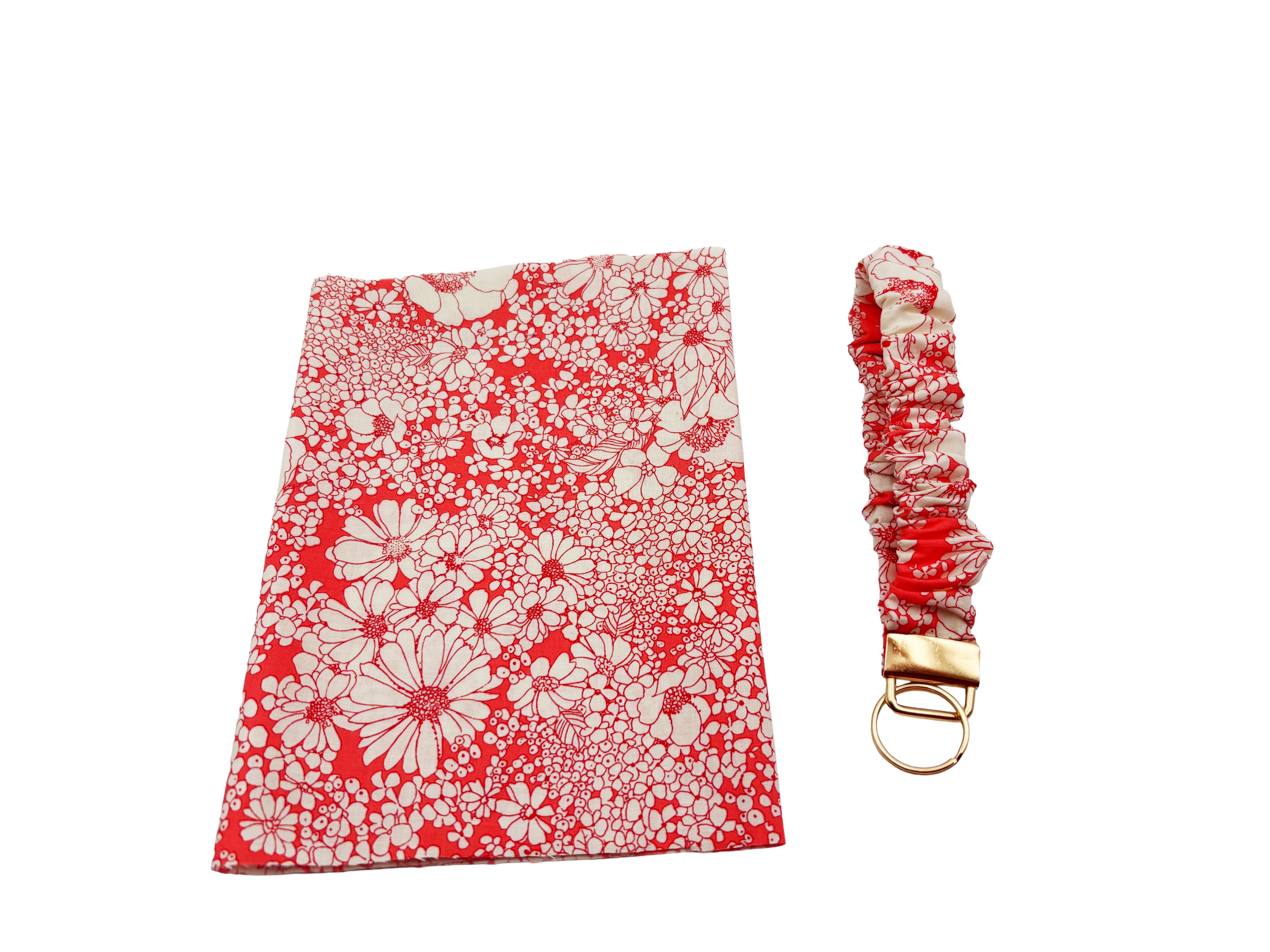 Cotton scrunchie keyring wristlet
