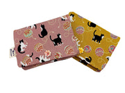 Black and white cat coin purse wallet