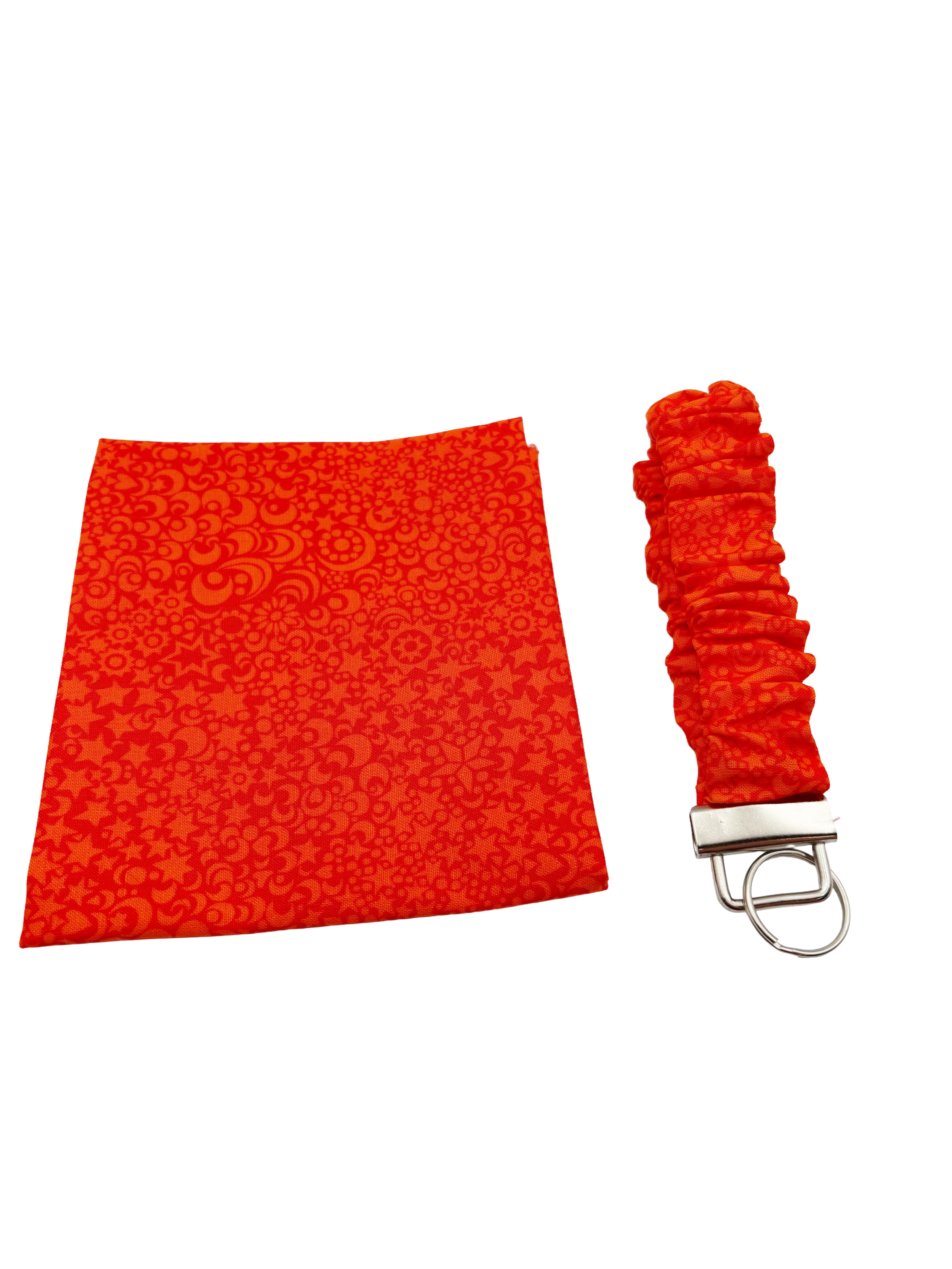 Cotton scrunchie keyring wristlet