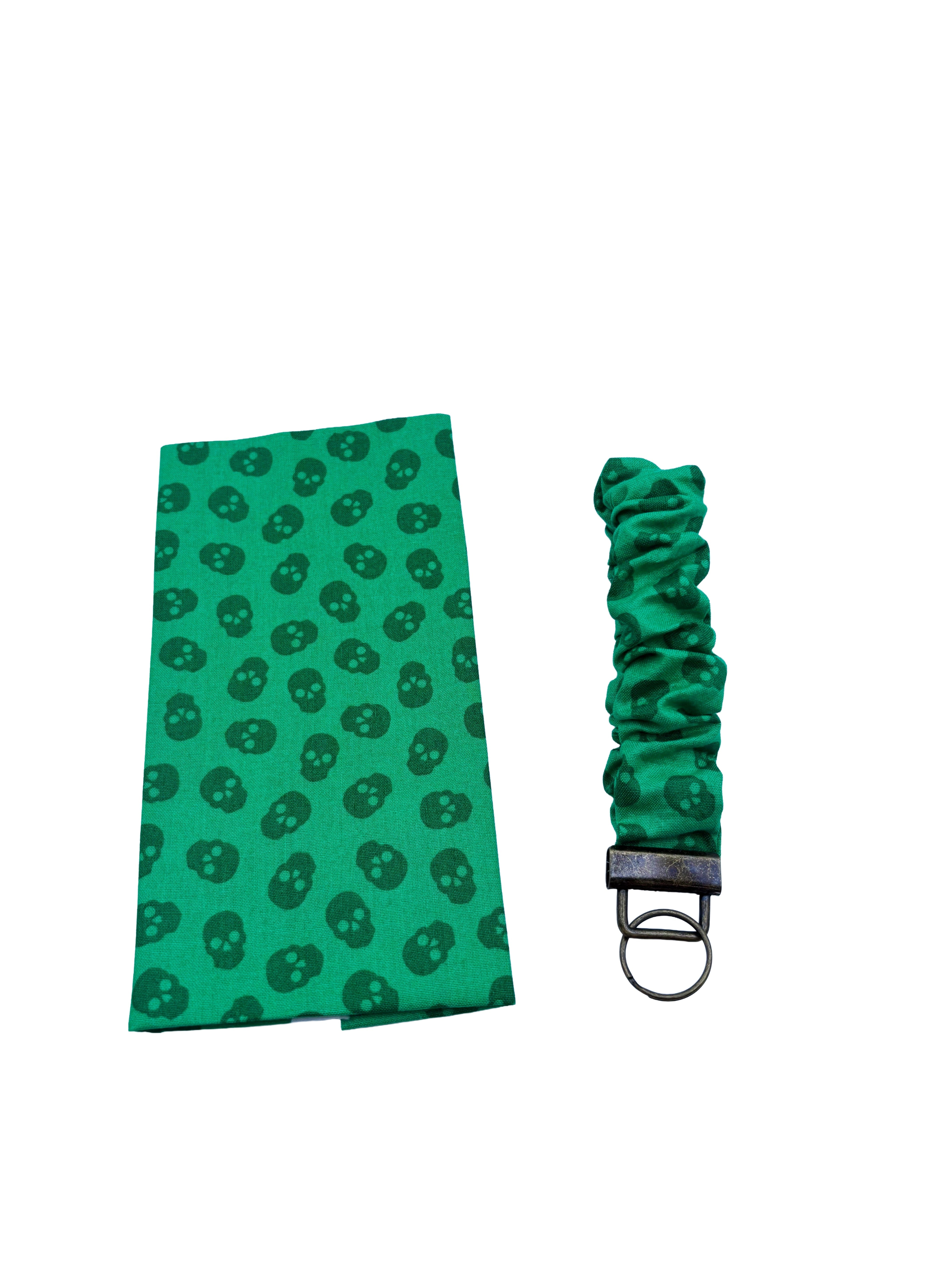 Cotton scrunchie keyring wristlet