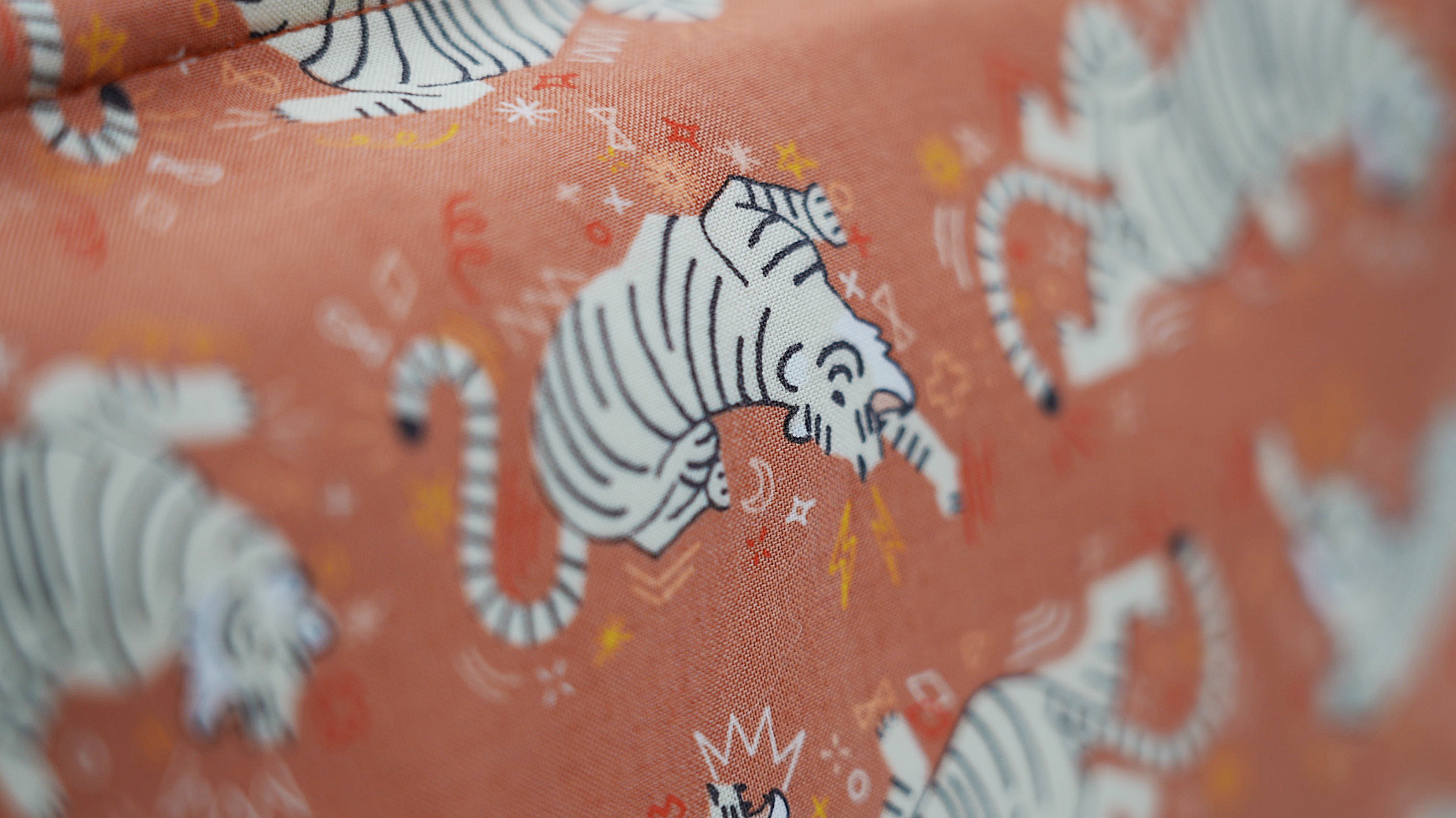Small Tiger Print Wash Toiletry Bag