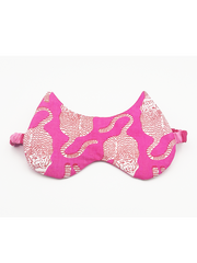 Hot Pink Tiger Print cat eared Eye Mask