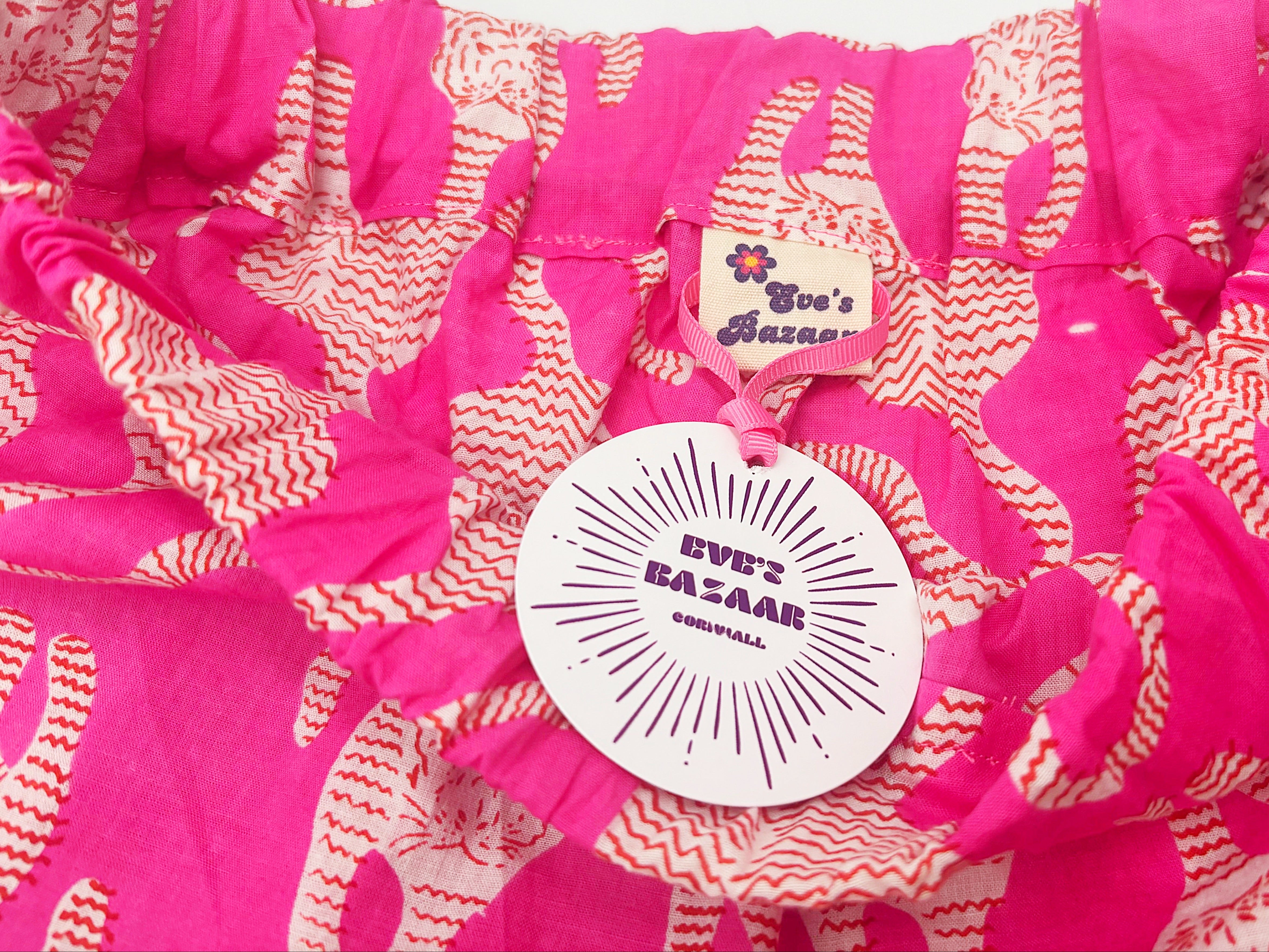 Hot pink Tiger Pyjama Shorts