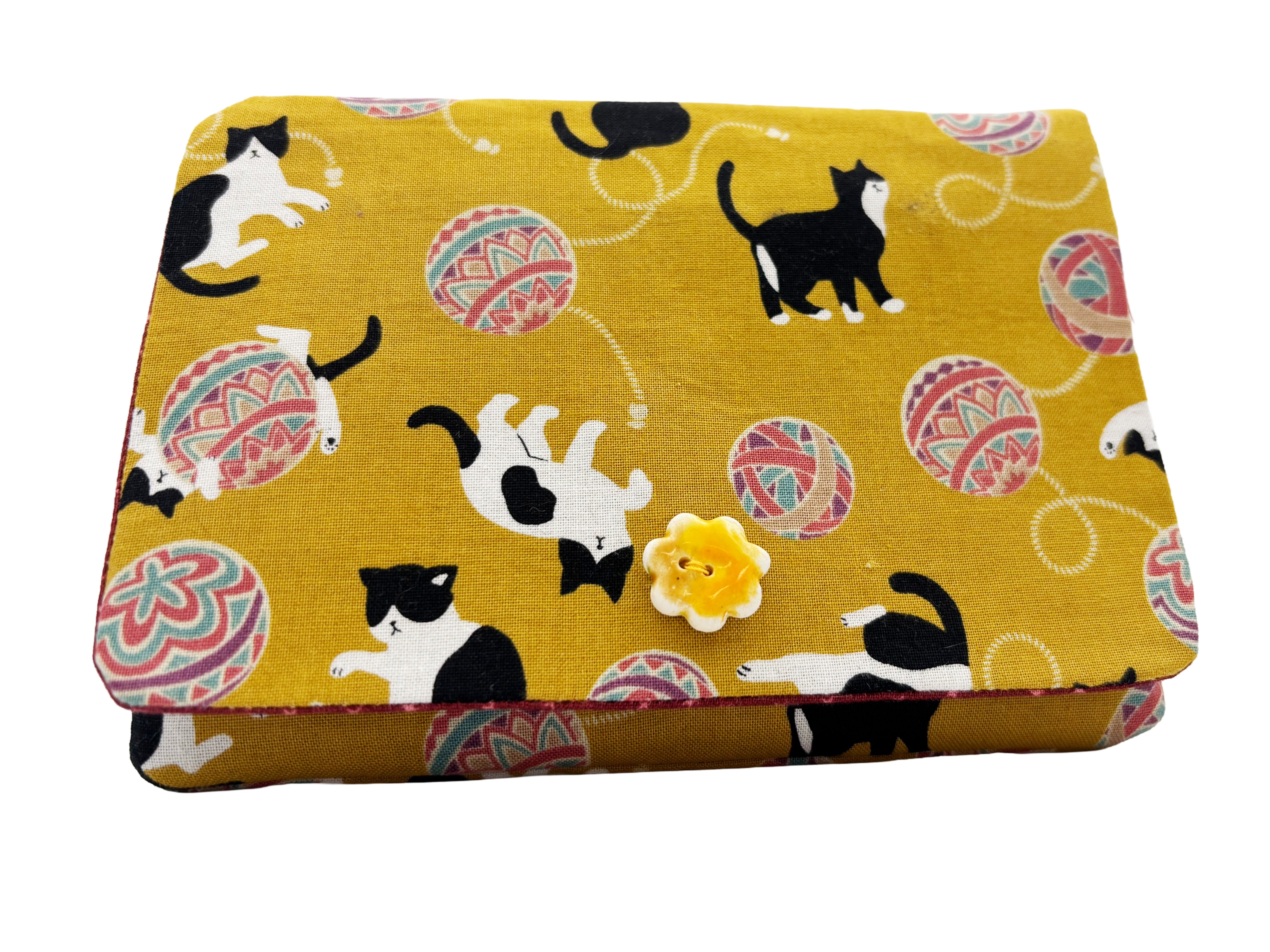 Black and white cat coin purse wallet