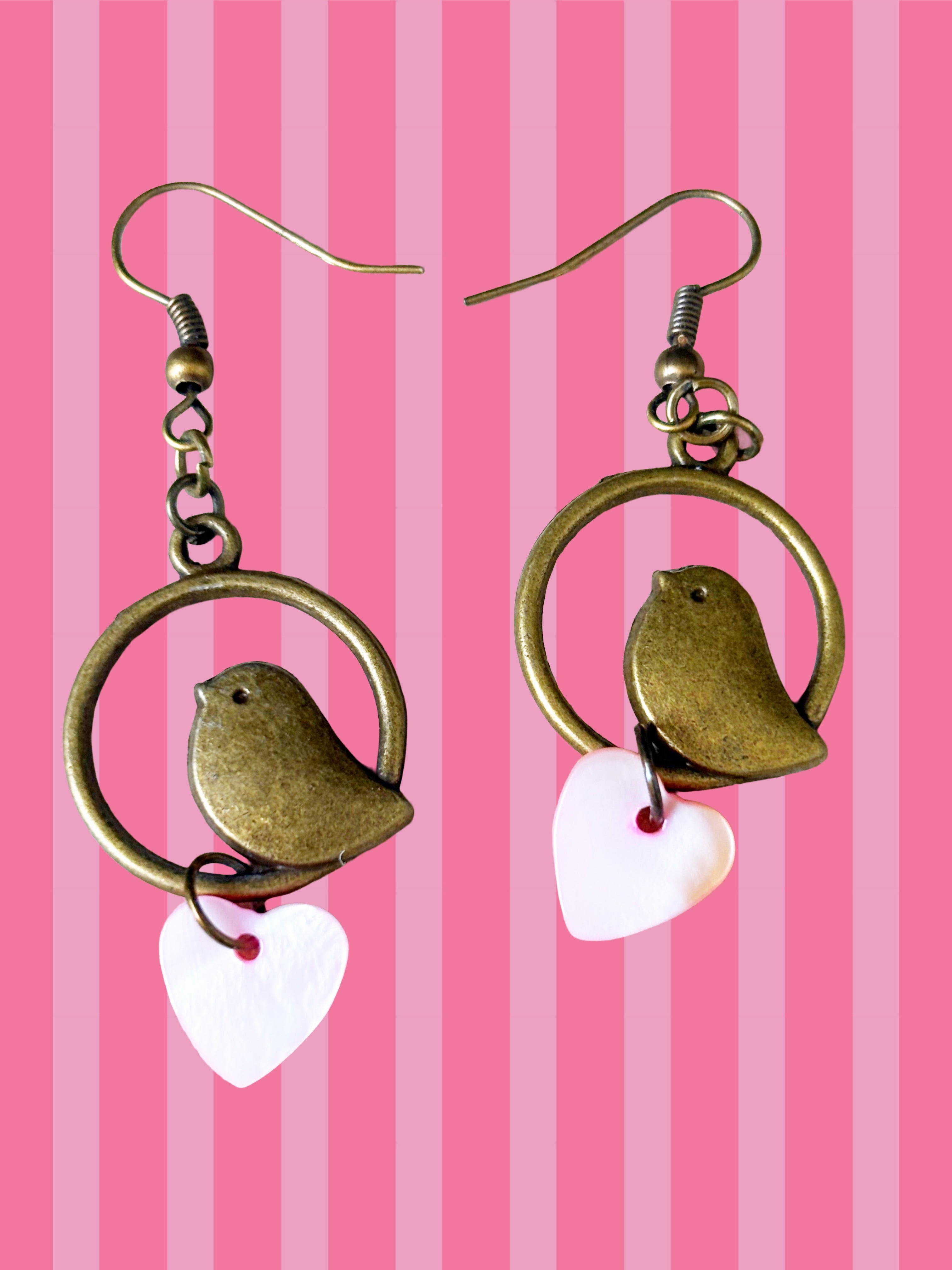 Little love bird drop earrings