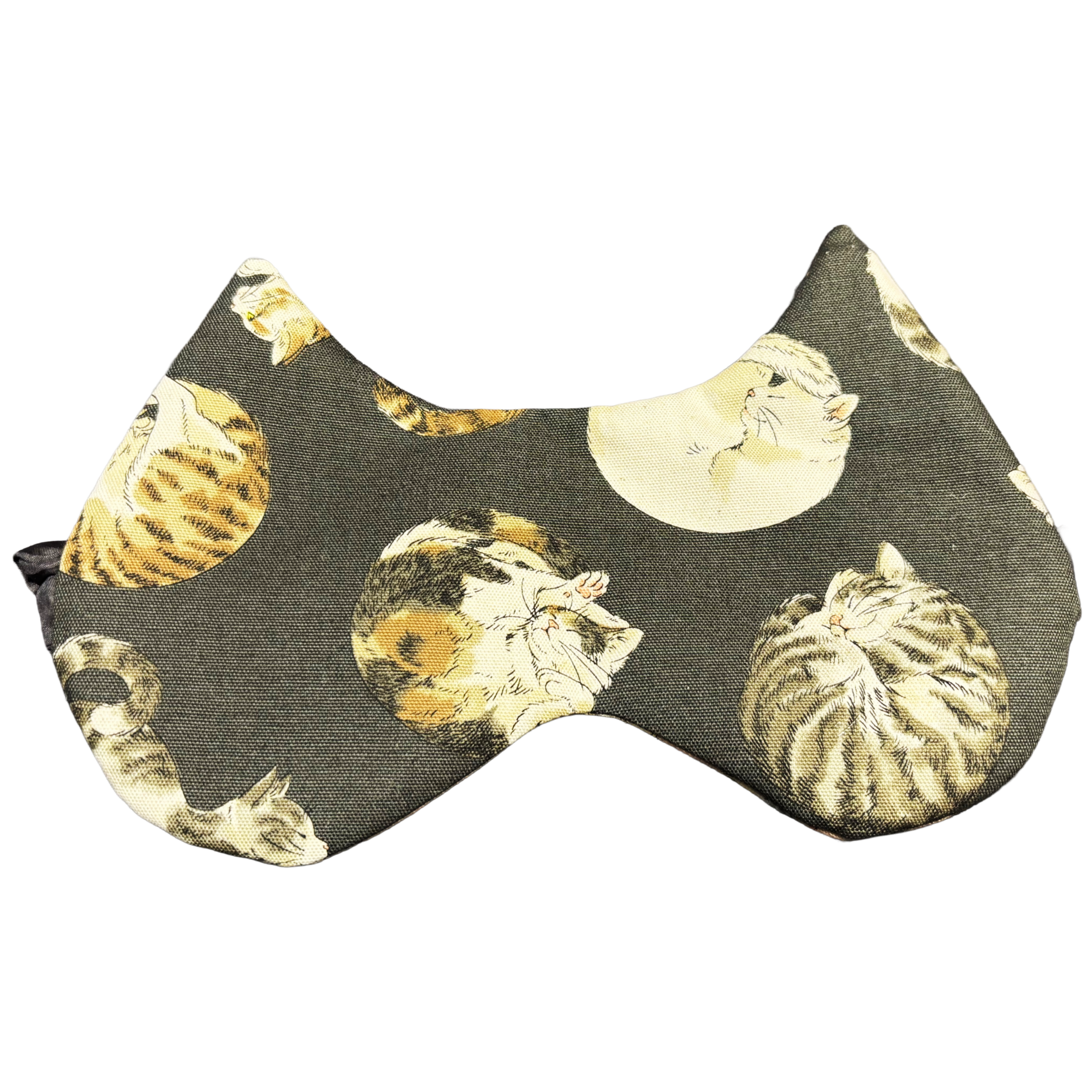 Handmade curled up cat eared Eye Mask