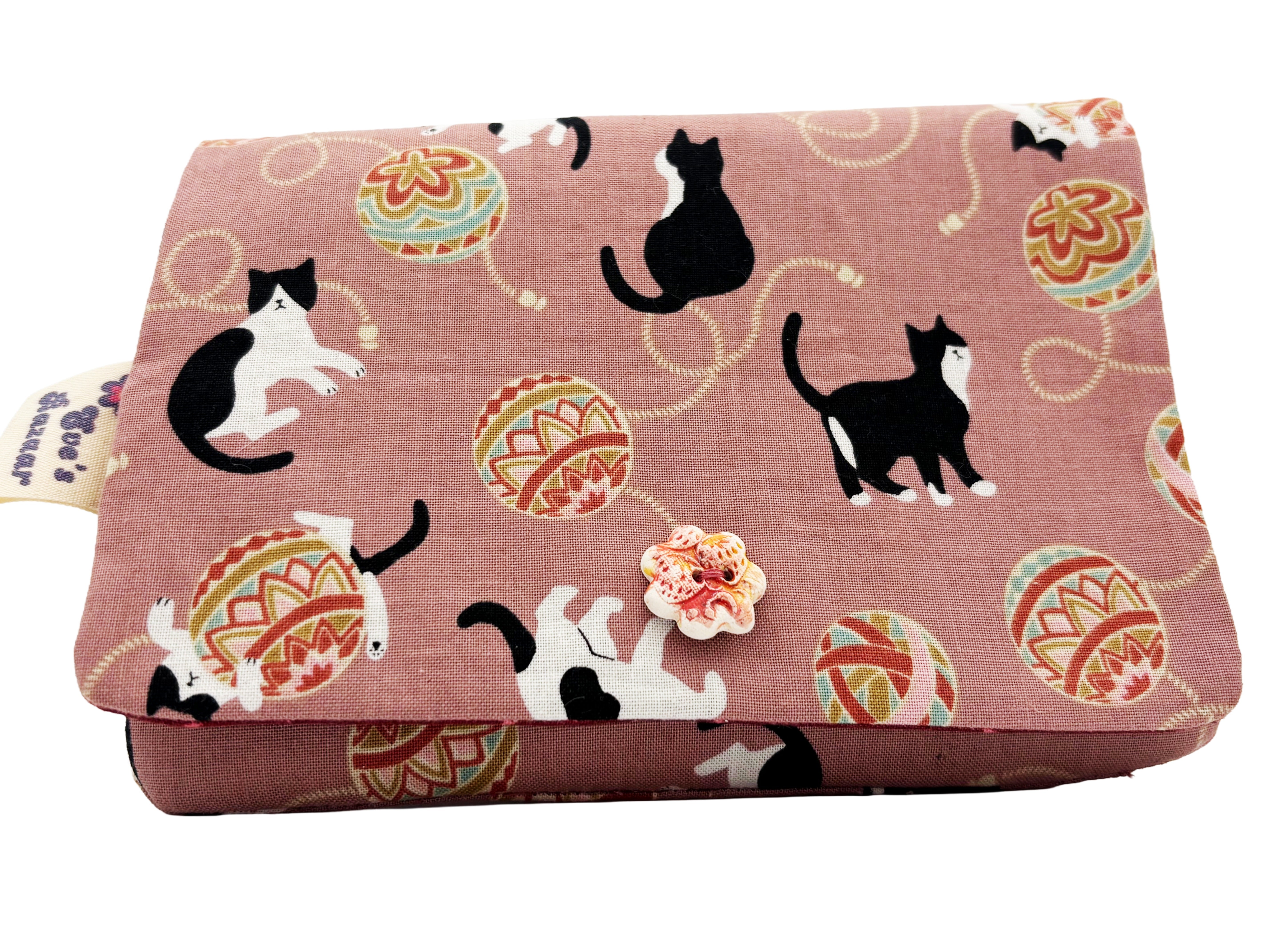 Black and white cat coin purse wallet