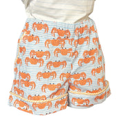 Crab Print Cotton Pyjama Shorts