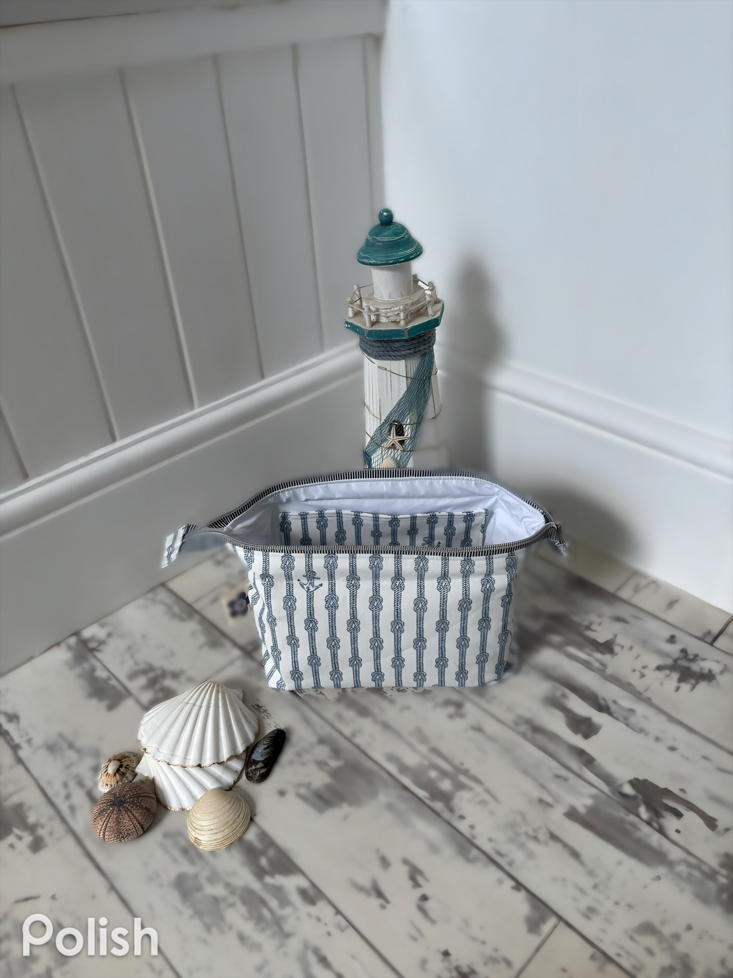 Nautical Knot Anchor Wash Bag